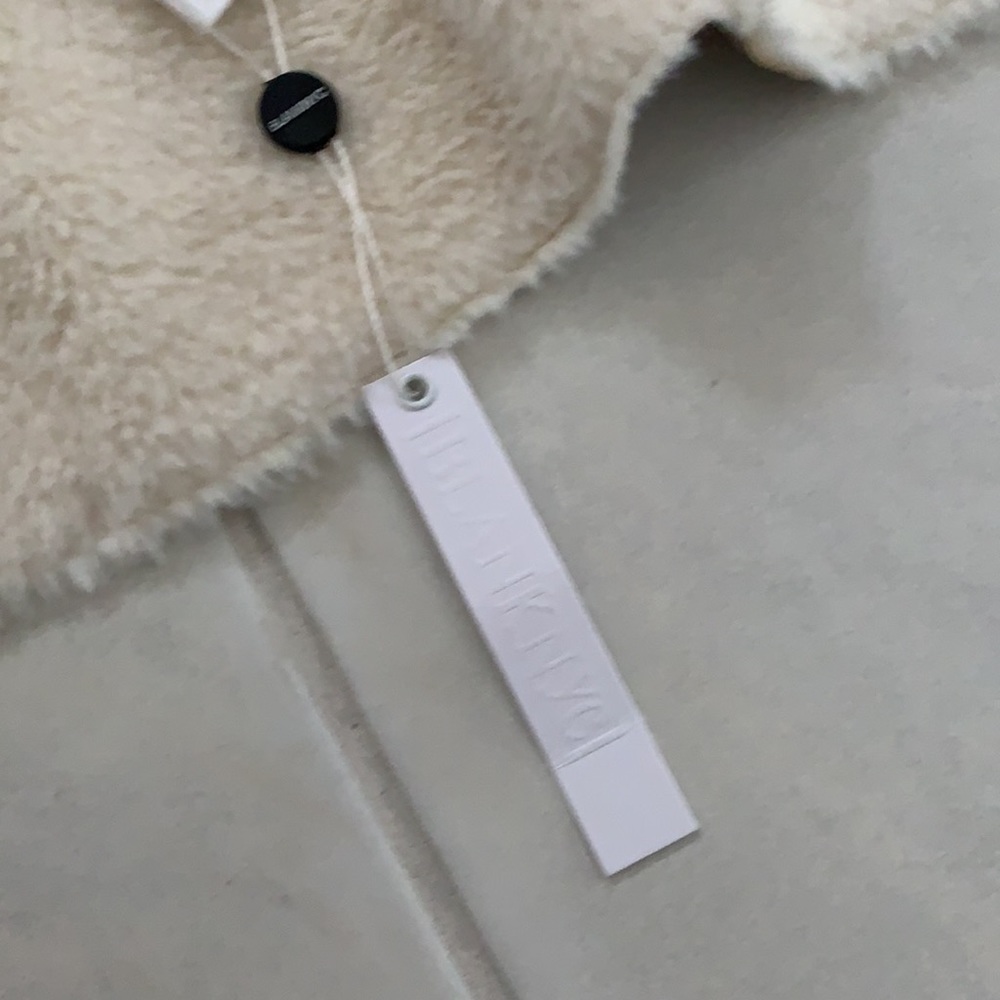 NEW Blank NYC Faux Shearling and Leather Trooper Vest - Picture 4 of 5